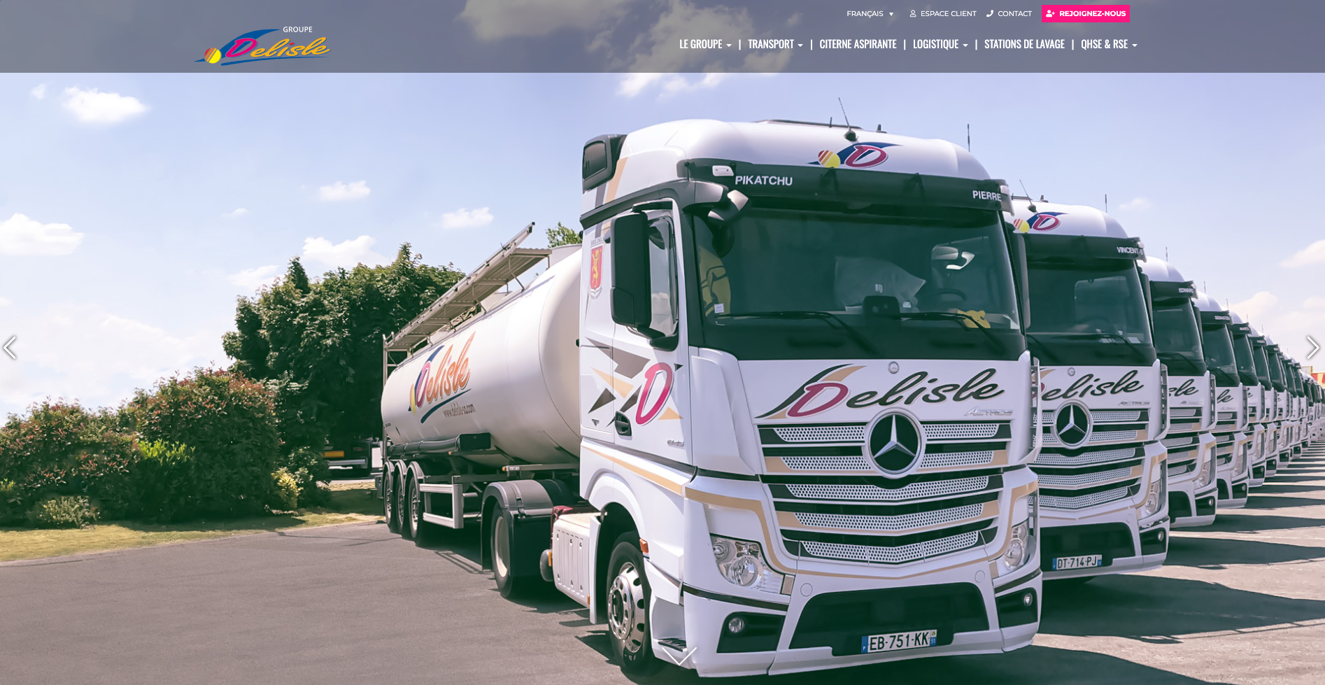 Site web Groupe Delisle — Branche Véhicules Légers